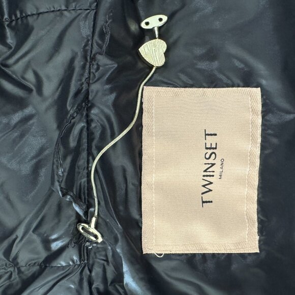 Twinset lightweight puffer jacket/ TWINSET Milano, Size 44/L - Picture 12 of 14